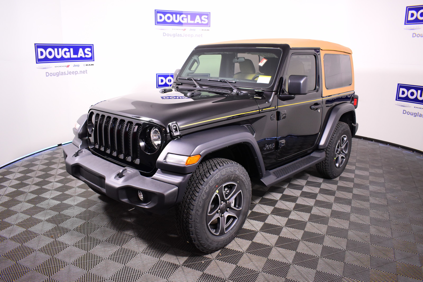 New 2020 JEEP Wrangler Black and Tan 4x4 Sport Utility in ...